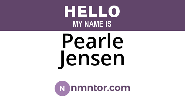 Pearle Jensen