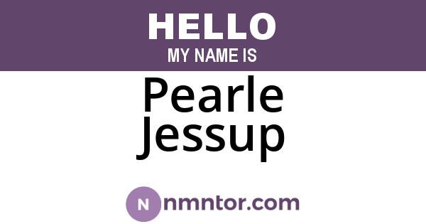 Pearle Jessup