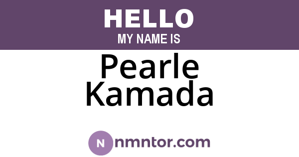Pearle Kamada