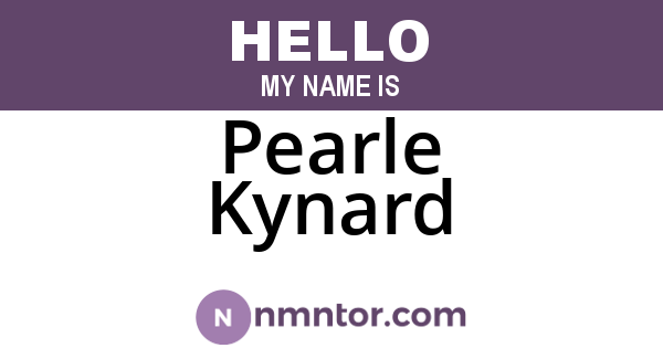 Pearle Kynard