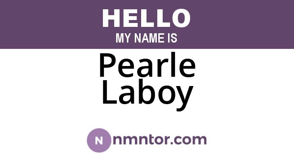 Pearle Laboy