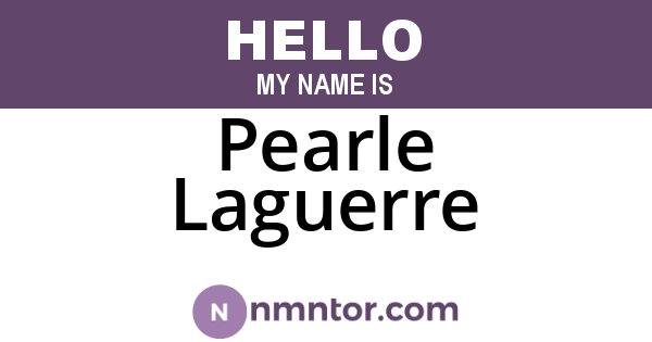Pearle Laguerre