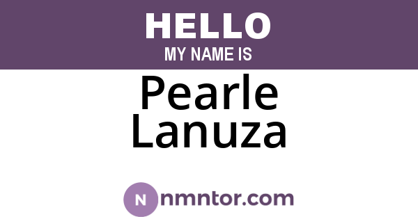 Pearle Lanuza