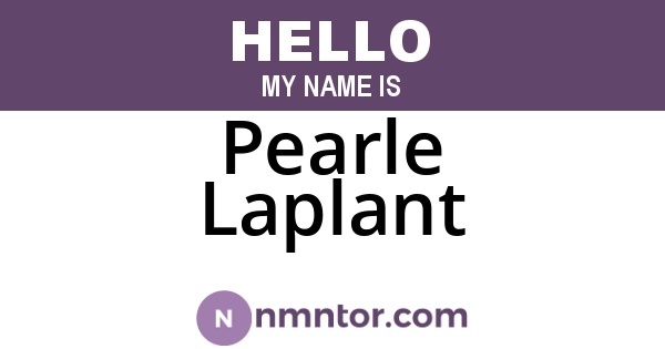 Pearle Laplant