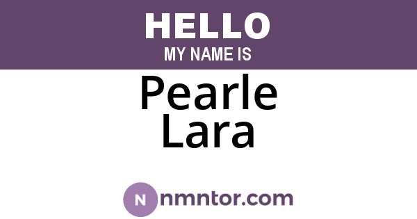 Pearle Lara