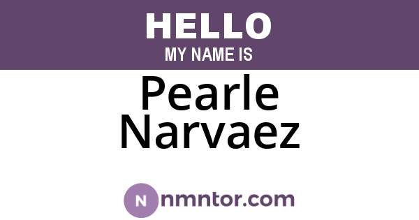 Pearle Narvaez
