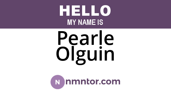 Pearle Olguin