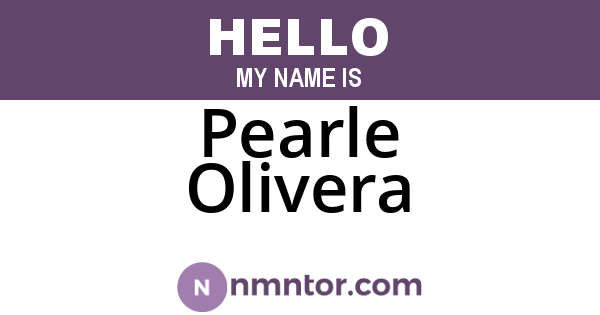 Pearle Olivera
