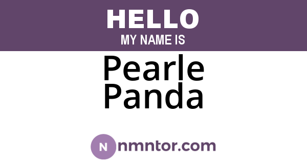 Pearle Panda
