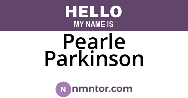 Pearle Parkinson