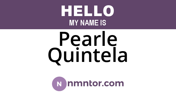 Pearle Quintela