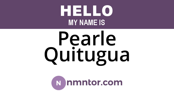 Pearle Quitugua
