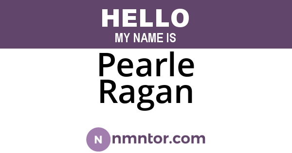 Pearle Ragan