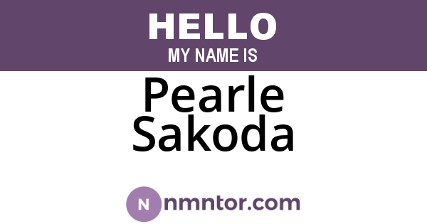 Pearle Sakoda