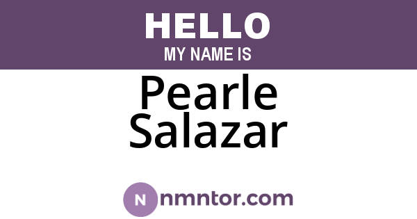 Pearle Salazar