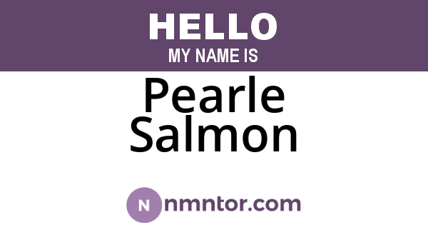 Pearle Salmon