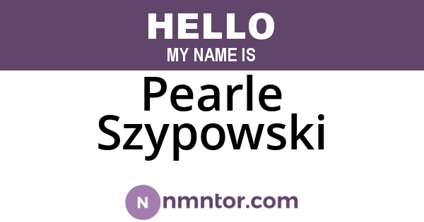 Pearle Szypowski