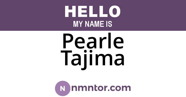 Pearle Tajima