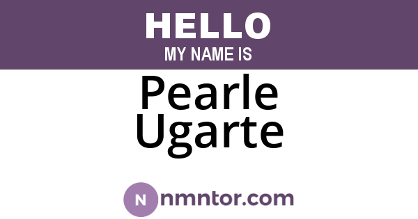 Pearle Ugarte