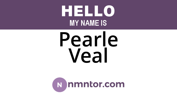 Pearle Veal