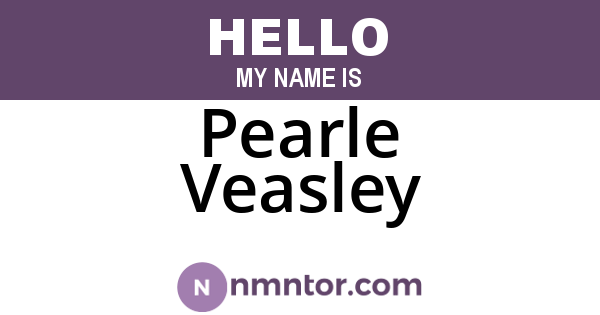 Pearle Veasley