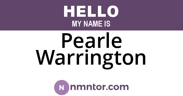 Pearle Warrington