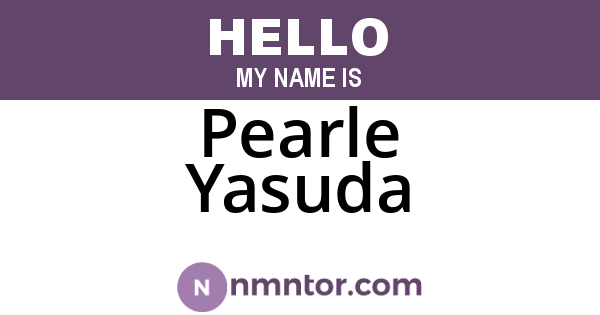 Pearle Yasuda