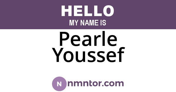 Pearle Youssef