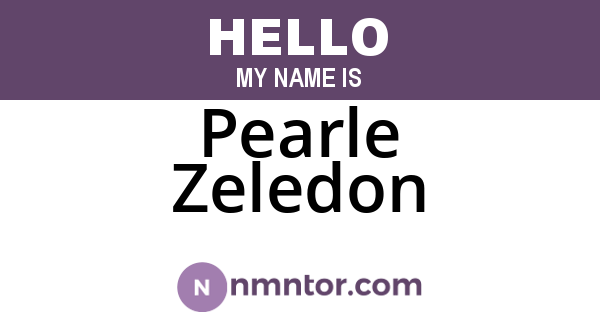 Pearle Zeledon
