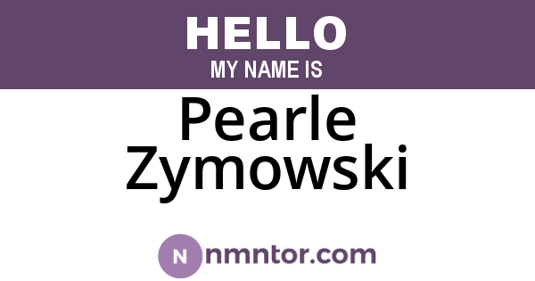 Pearle Zymowski