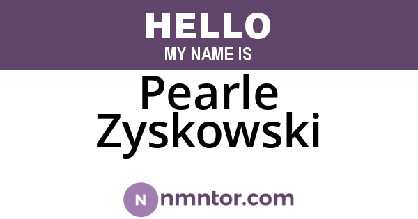 Pearle Zyskowski