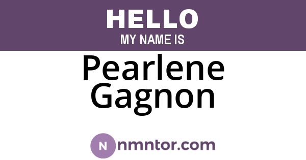 Pearlene Gagnon