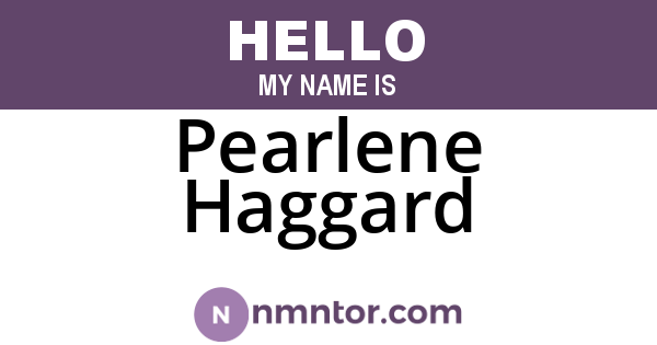 Pearlene Haggard