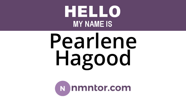 Pearlene Hagood