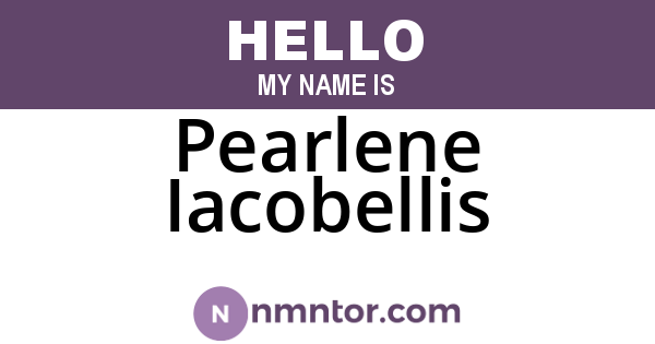 Pearlene Iacobellis