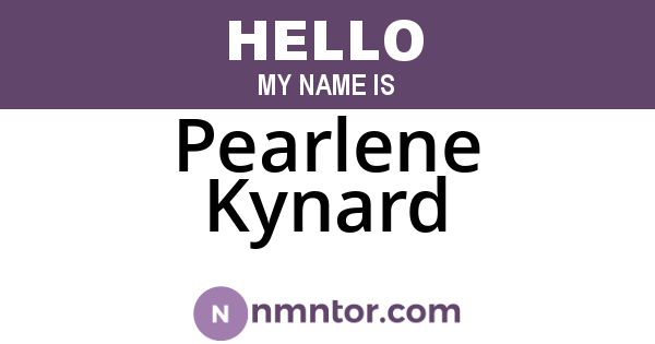 Pearlene Kynard