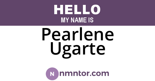 Pearlene Ugarte