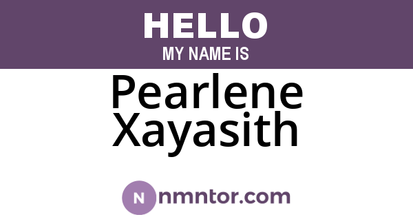 Pearlene Xayasith