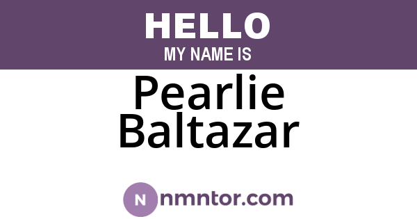 Pearlie Baltazar