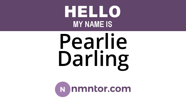 Pearlie Darling
