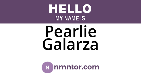 Pearlie Galarza