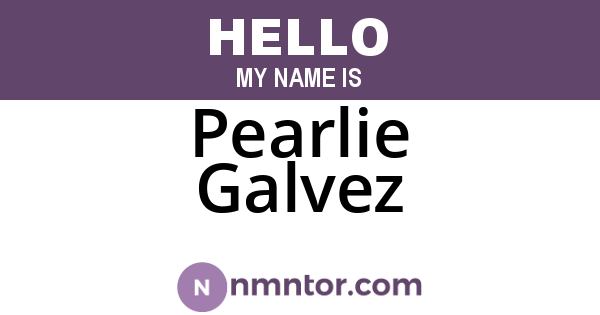 Pearlie Galvez