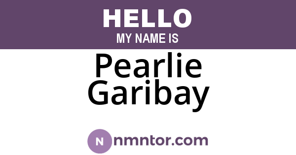 Pearlie Garibay