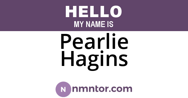 Pearlie Hagins