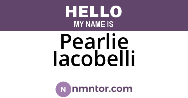 Pearlie Iacobelli