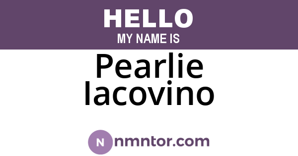Pearlie Iacovino