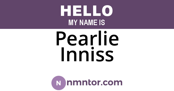 Pearlie Inniss