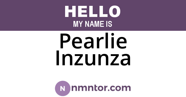 Pearlie Inzunza