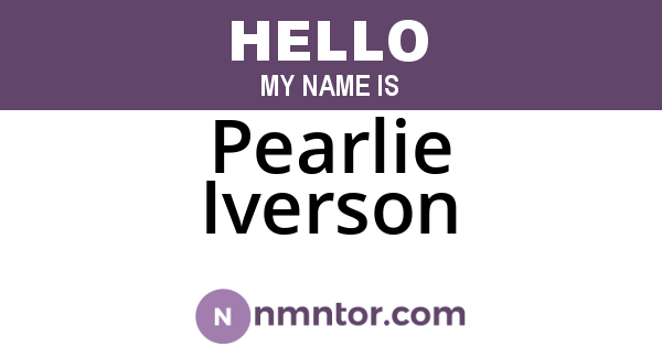 Pearlie Iverson