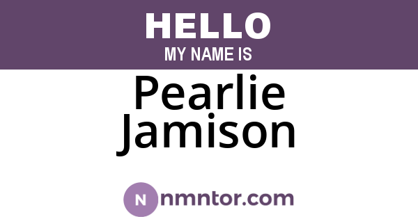 Pearlie Jamison